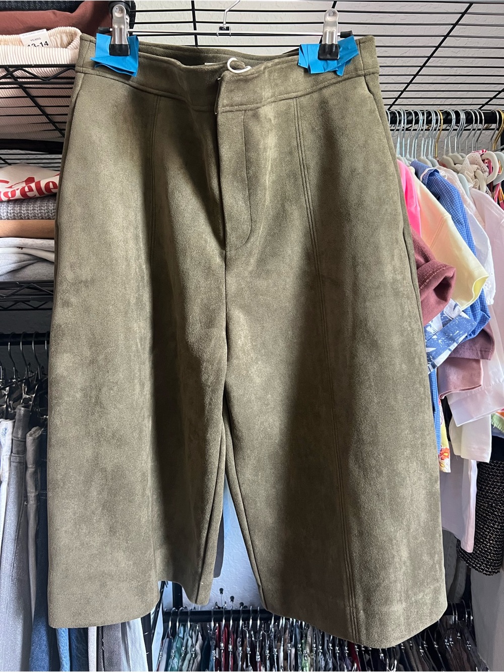 Zara Suede Oversized Culottes - Picture 4 of 4